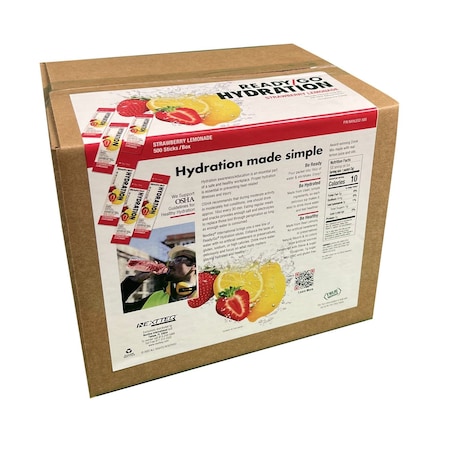 Ready Go Hydration Strawberry Lemonade, 500PK NXHLE02-500